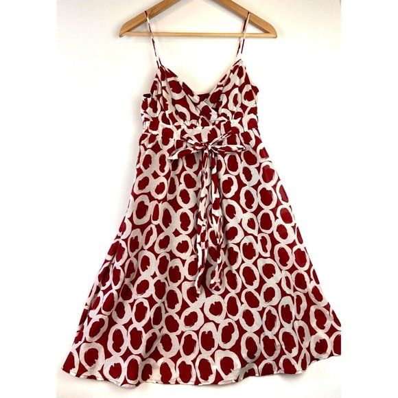 Jacob Dresses & Skirts - Jacob Women's Sleeveless Silk Blend Red & White Lined Dress Size 1/2